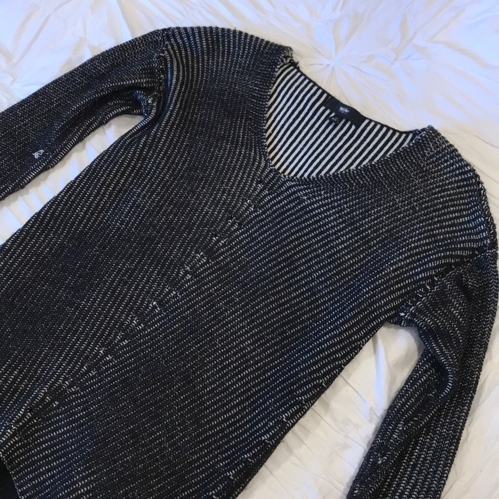 Black and white oversized sweater